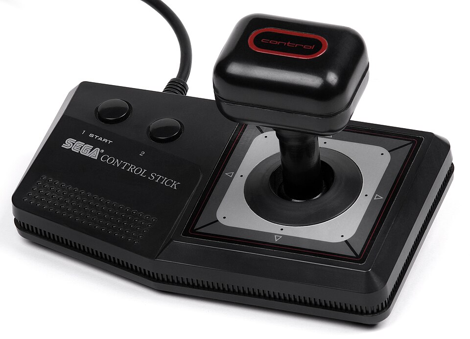 Manette dotée d'un joystick pour Master System