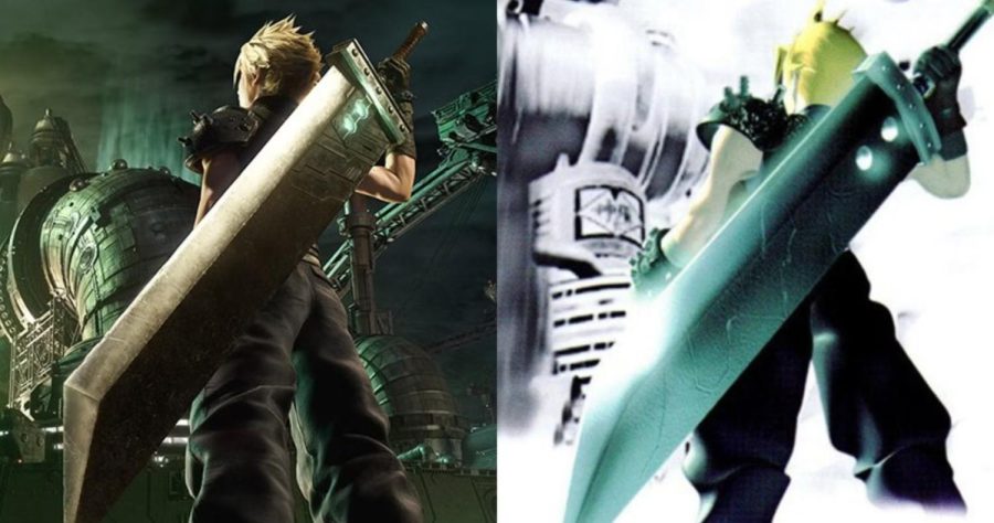 Illustrations de couverture de Final Fantasy 7 et Final Fantasy 7 Remake
